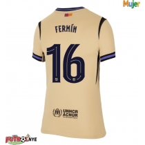 Camiseta Barcelona Fermin Lopez #16 Visitante Equipación para mujer 2025-26 manga corta